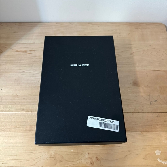 NIB Saint Laurent Raven Slingback Pumps In Leopard print Patent Leather 38 (8) - Picture 5 of 7